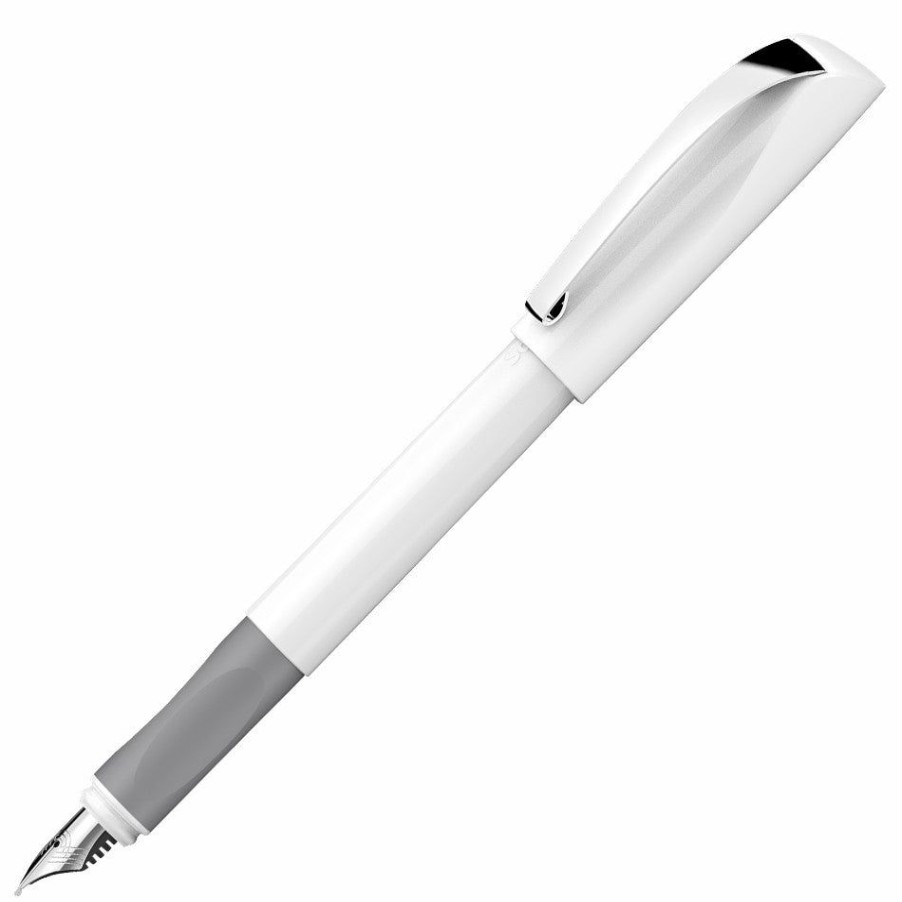 Fountain Pens * | Best Reviews Of Schneider Coed Shiny Fountain Pen, White, Medium Point