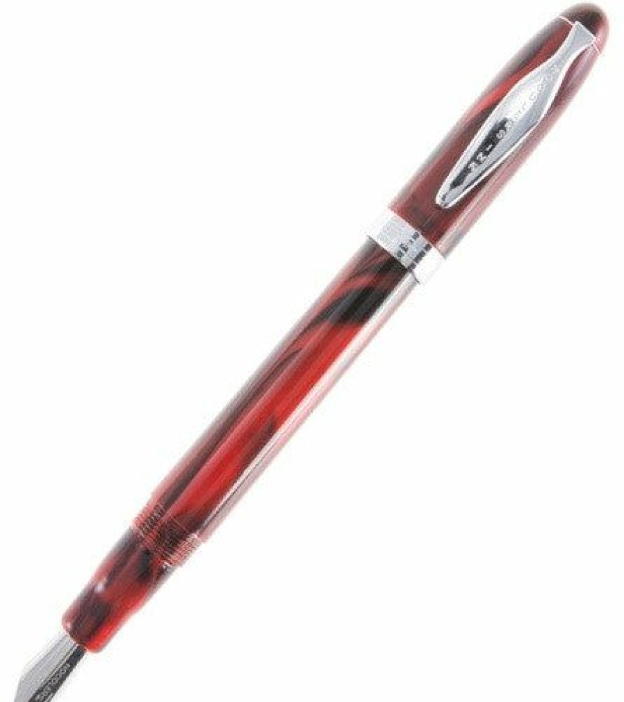 Fountain Pens * | Discount Noodlers Ahab Flex Fountain Pen Cardinal Darkness #15029