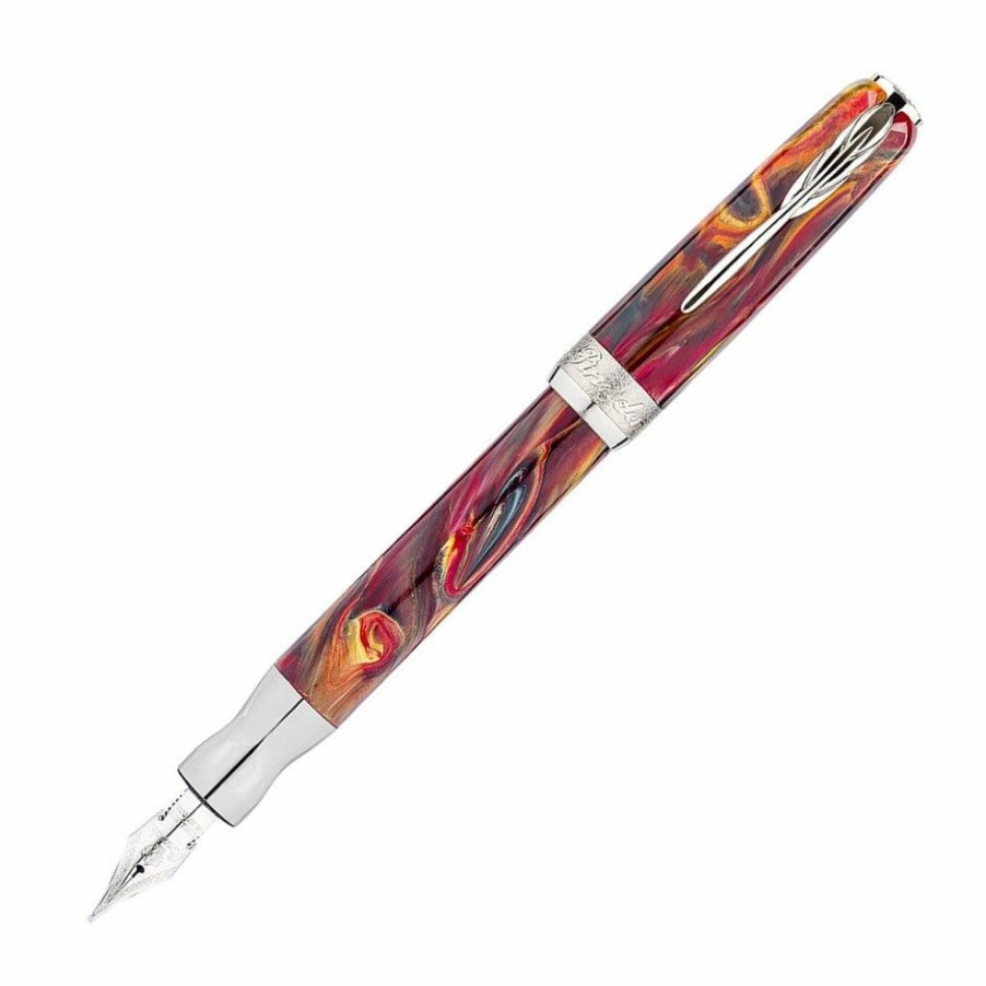 Fountain Pens * | Cheapest Pineider La Grande Bellezza Fountain Pen, Rodolite Red, Medium Nib