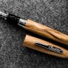 Fountain Pens * | Hot Sale Conklin All American Limited Edition Olive Wood Fountain Pen, Chrome Trim