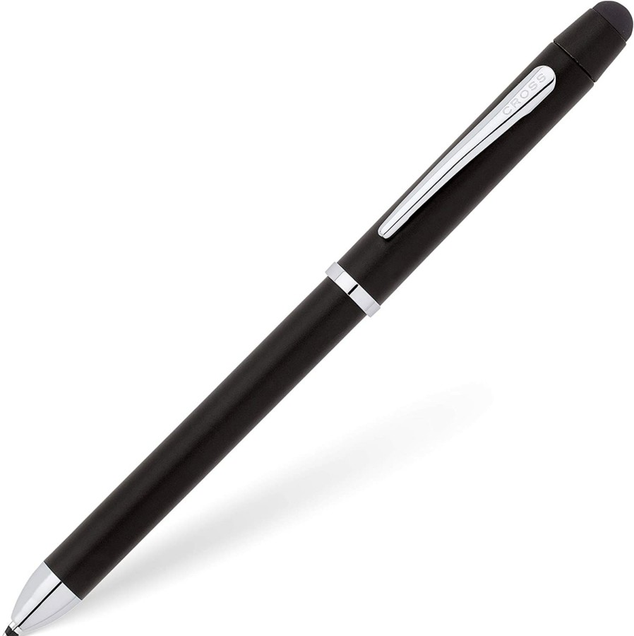 Ballpoint Pens * | Hot Sale Cross Tech3 Multi-Function Ballpoint Pen & Stylus, Satin Black