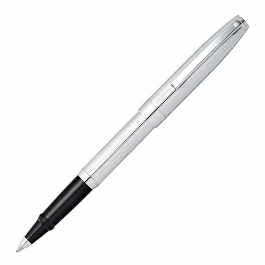 Rollerball Pens * | Promo Sheaffer Sagaris Rollerball Pen, Fluted Chrome