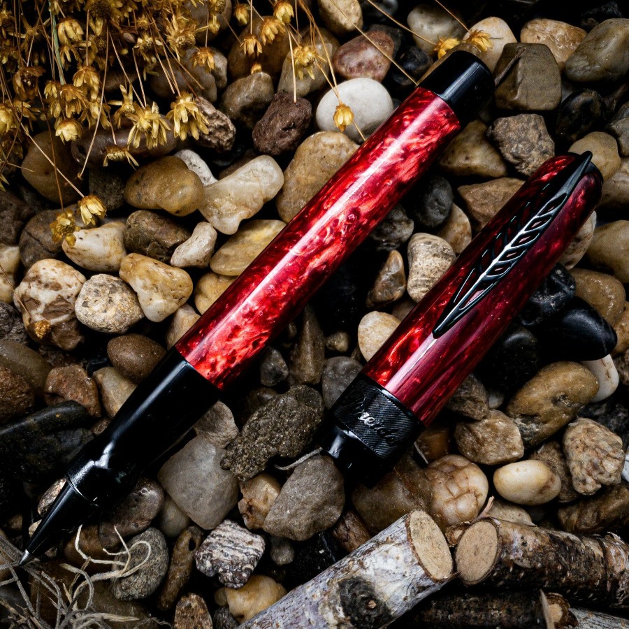 Rollerball Pens * | Outlet Pineider La Grande Bellezza Rocco Rollerball Pen, Red