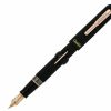 Fountain Pens * | Best Pirce Conklin Mark Twain Limited Edition Crescent Filler Fountain Pen, Superblack/Rosegold