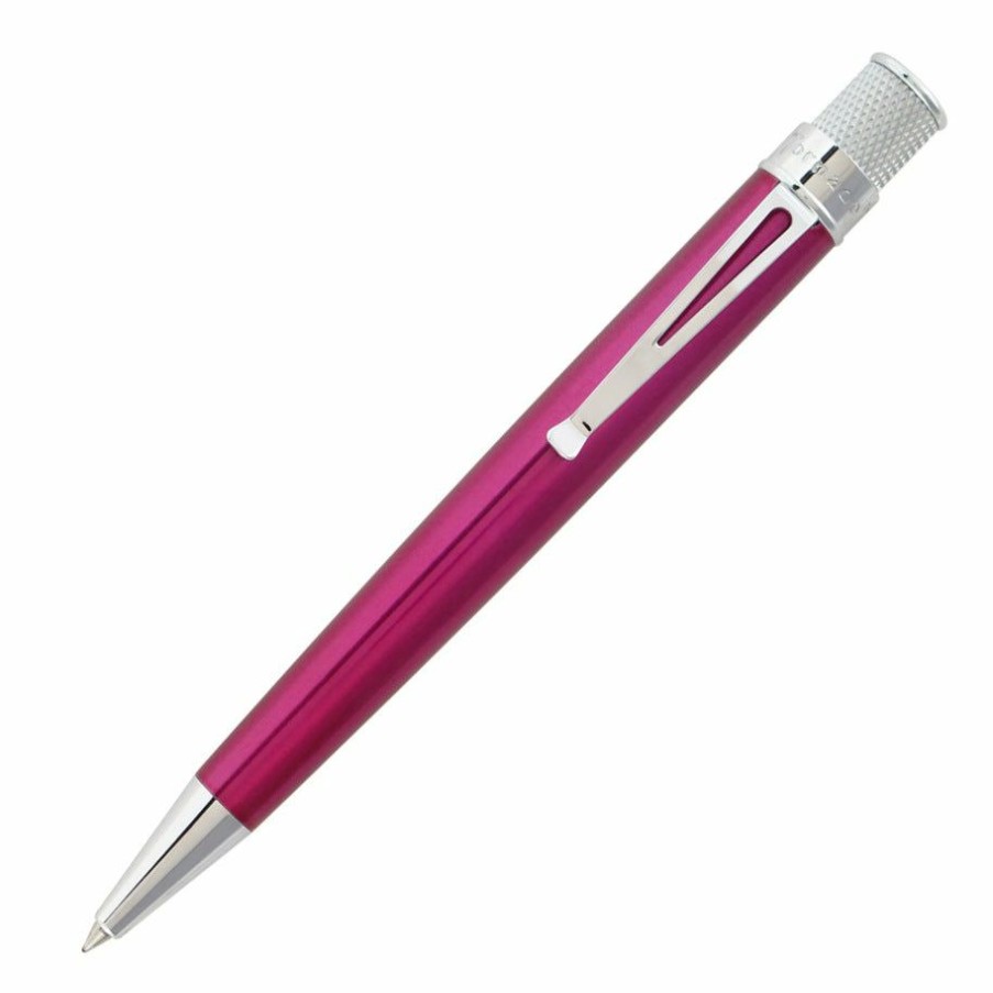 Rollerball Pens * | Flash Sale Retro 51 Tornado Classic Rollerball Pen, Pink Lacquer