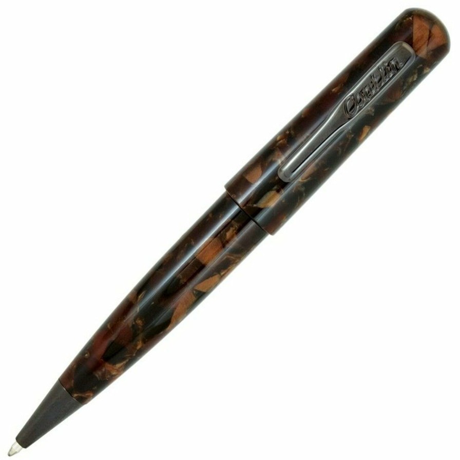 Ballpoint Pens * | Discount Conklin All American Ballpoint Pen, Brownstone