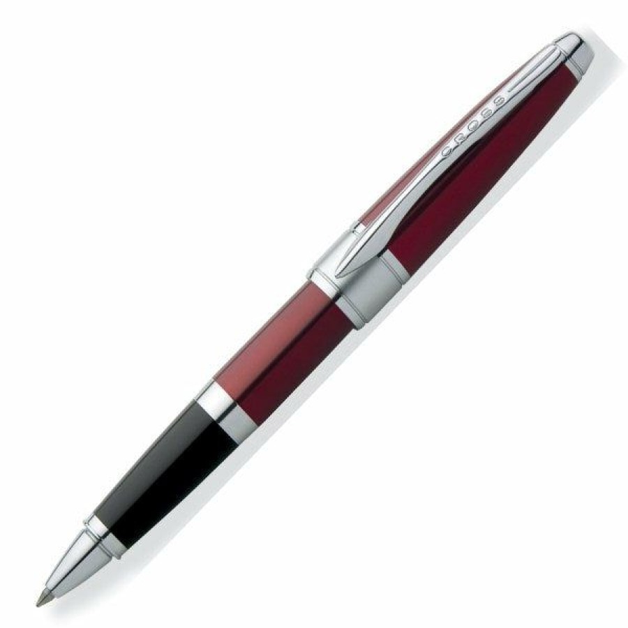 Rollerball Pens * | Discount Cross Apogee Rollerball Pen, Titan Red Lacquer, New, #At0125-3