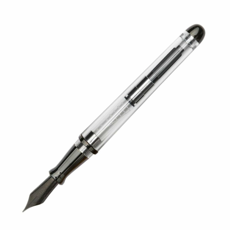 Fountain Pens * | Outlet Pineider Avatar Ur Demo Black Trim Clear Fountain Pen, Fine