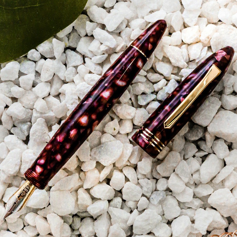 Fountain Pens * | Best Reviews Of Tibaldi Bononia Limited Edition Vintage Pomegranate Fountain Pen, 18K Nib