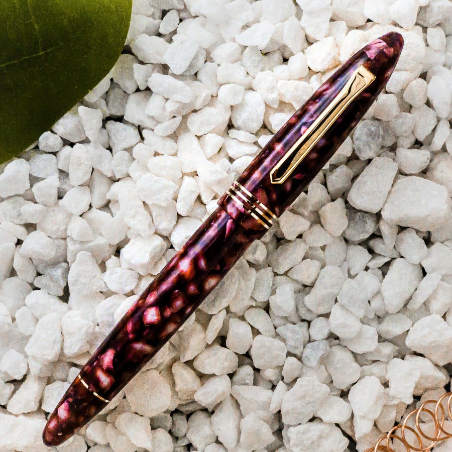 Fountain Pens * | Best Reviews Of Tibaldi Bononia Limited Edition Vintage Pomegranate Fountain Pen, 18K Nib