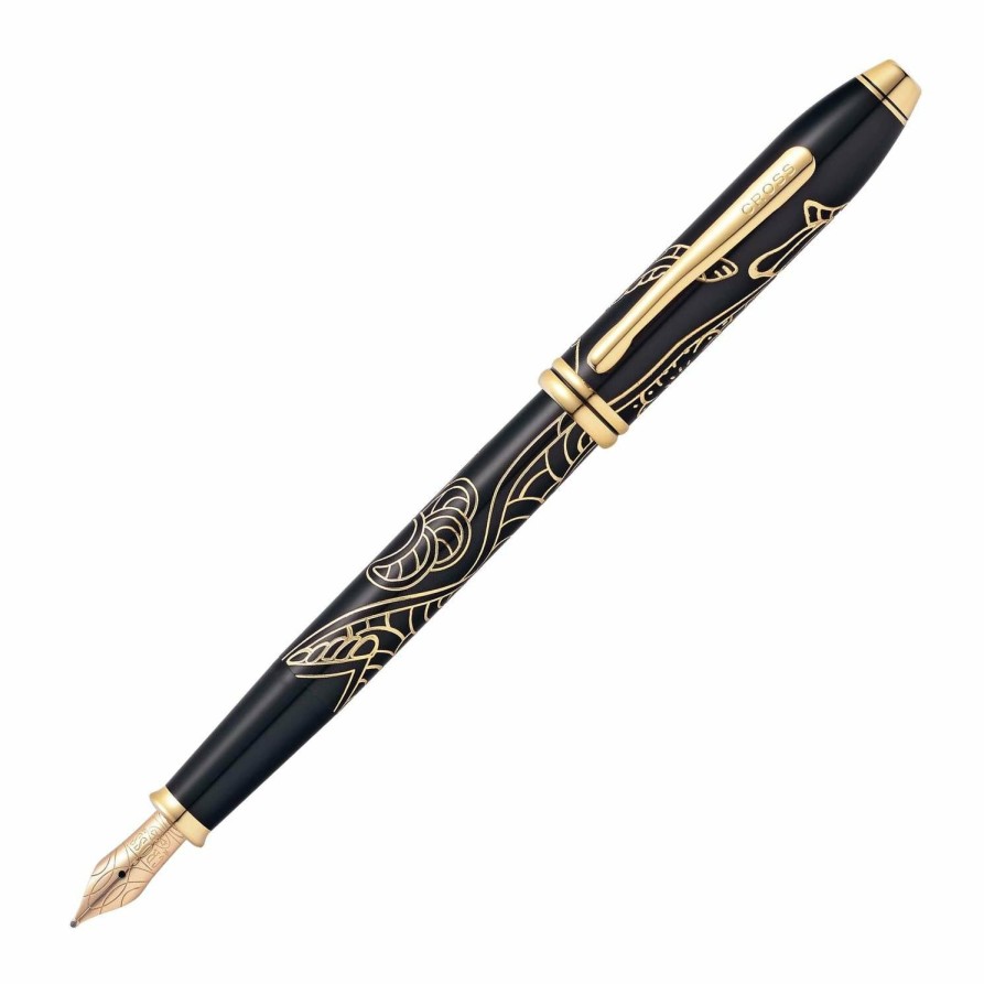 Fountain Pens * | Wholesale Cross 2018 Townsend Year Of The Dog Fountain Pen, Black, Medium Nib