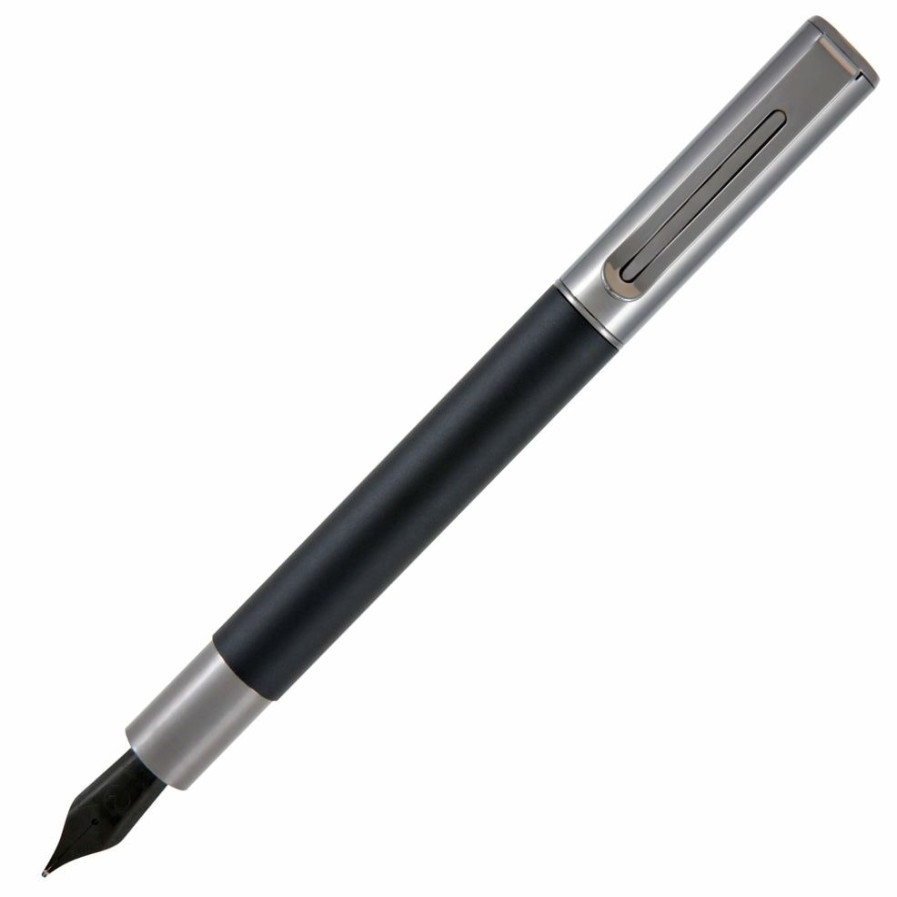 Fountain Pens * | Outlet Monteverde Ritma Fountain Pen, Black, Fine Nib