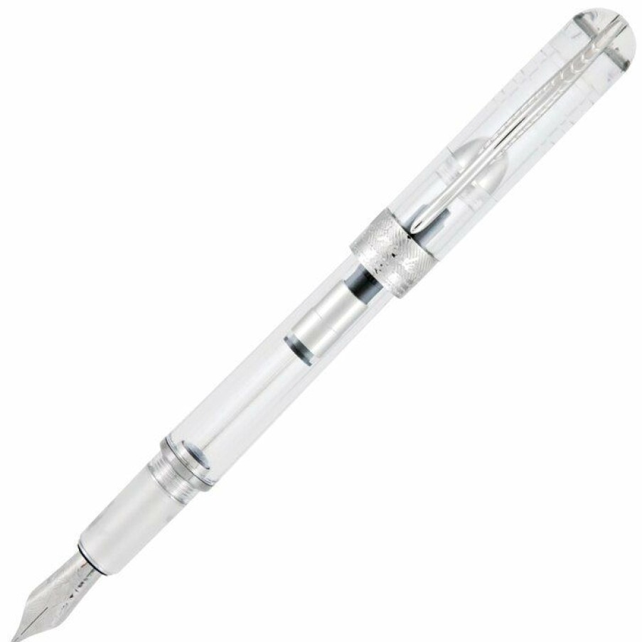 Fountain Pens * | Buy Pineider Avatar Ur Demo Fountain Pen, Clear, Medium Nib